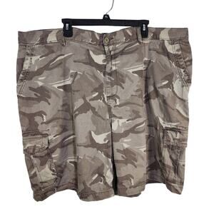 Redhead Mens Cargo Shorts Size 48 Green Camouflage Camo High Rise Outdoor Cotton